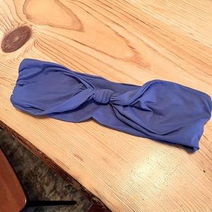 Stone Fox Swim blue bandeau swim top size XS